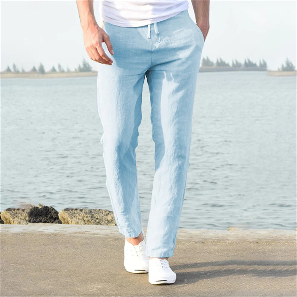 Men’s Cotton Linen Autumn Pants