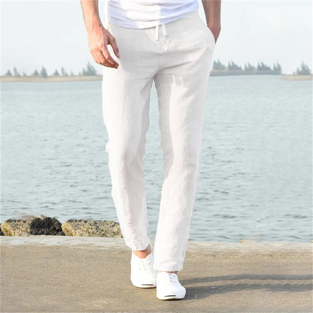Men’s Cotton Linen Autumn Pants