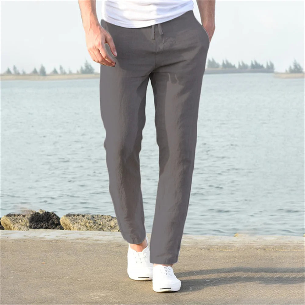 Men’s Cotton Linen Autumn Pants