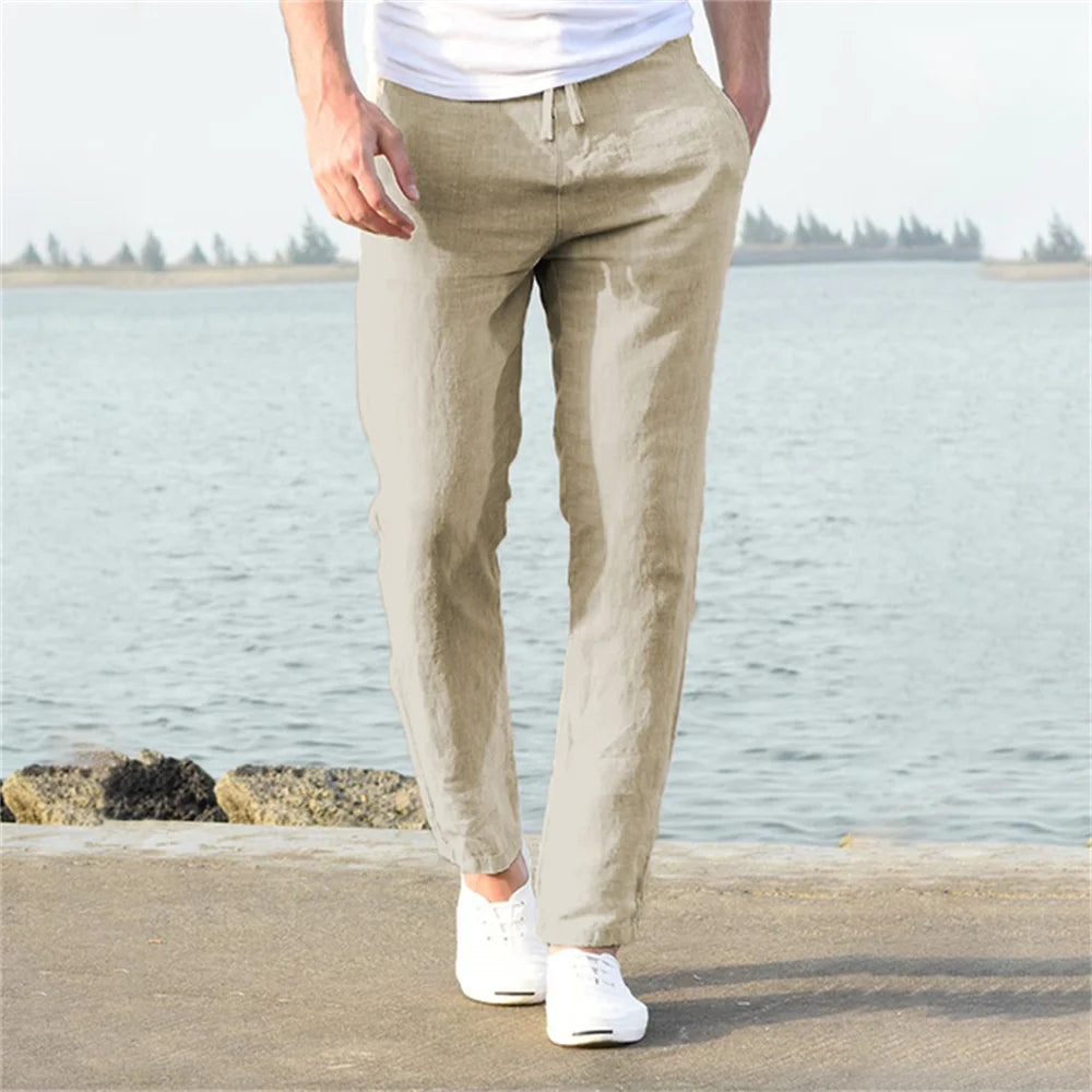 Men’s Cotton Linen Autumn Pants