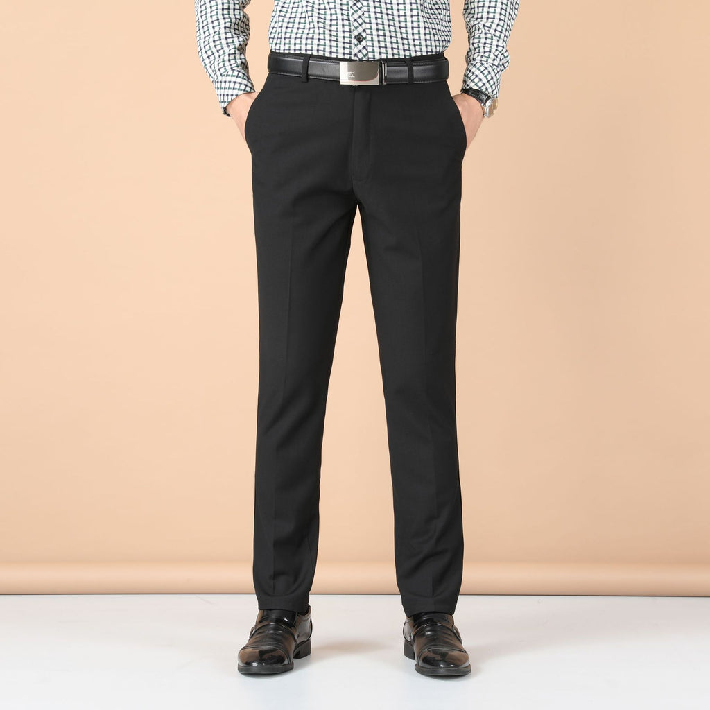 Men's Business Wear Slim-fit Trousers Spring and Autumn Casual Men's Wear Youth Work Dress Work Black Business Suit