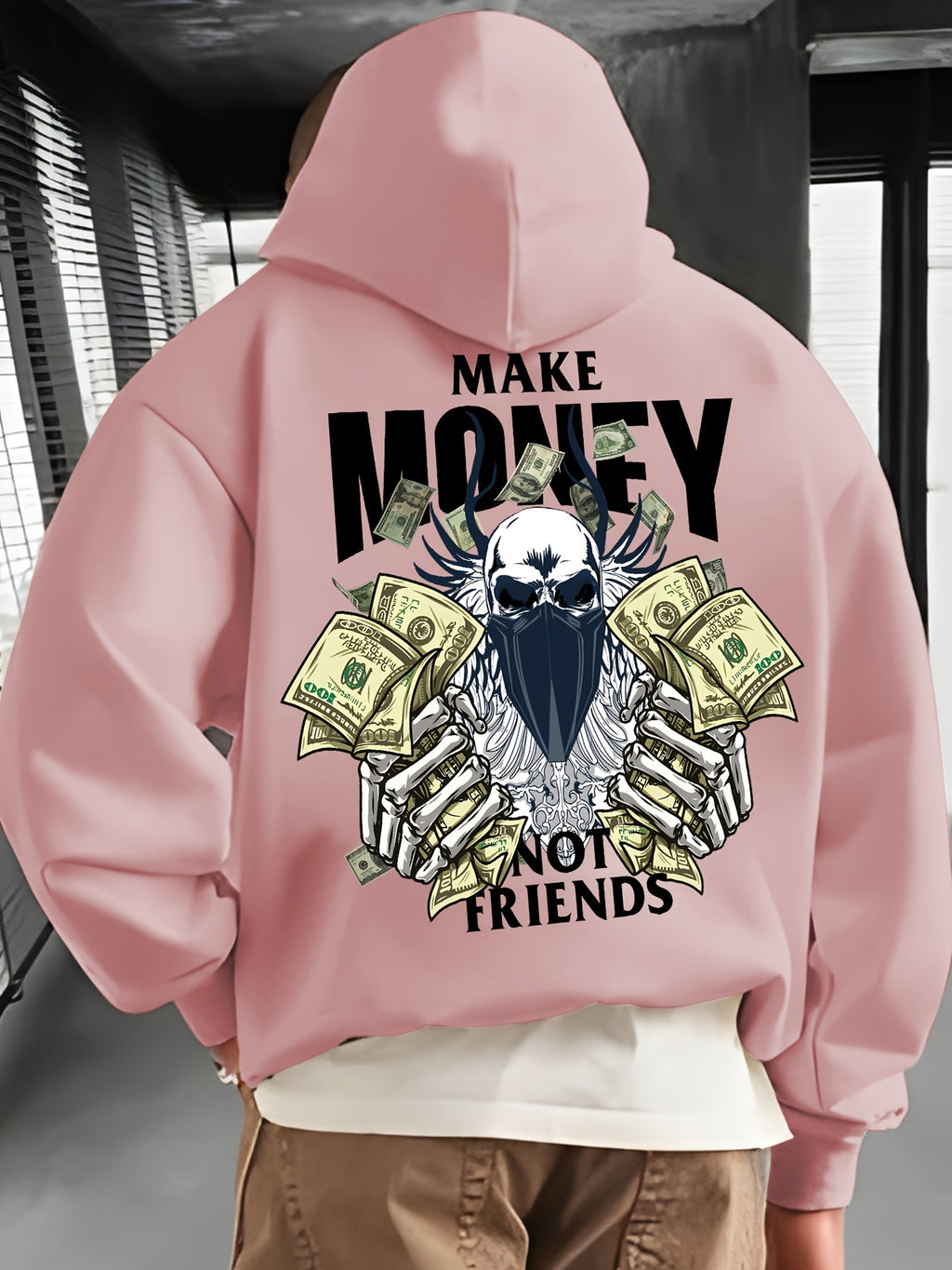 Casual Long Sleeve Hoodies Pullover Sweatshirt, Men's Clothing, For Fall Winter