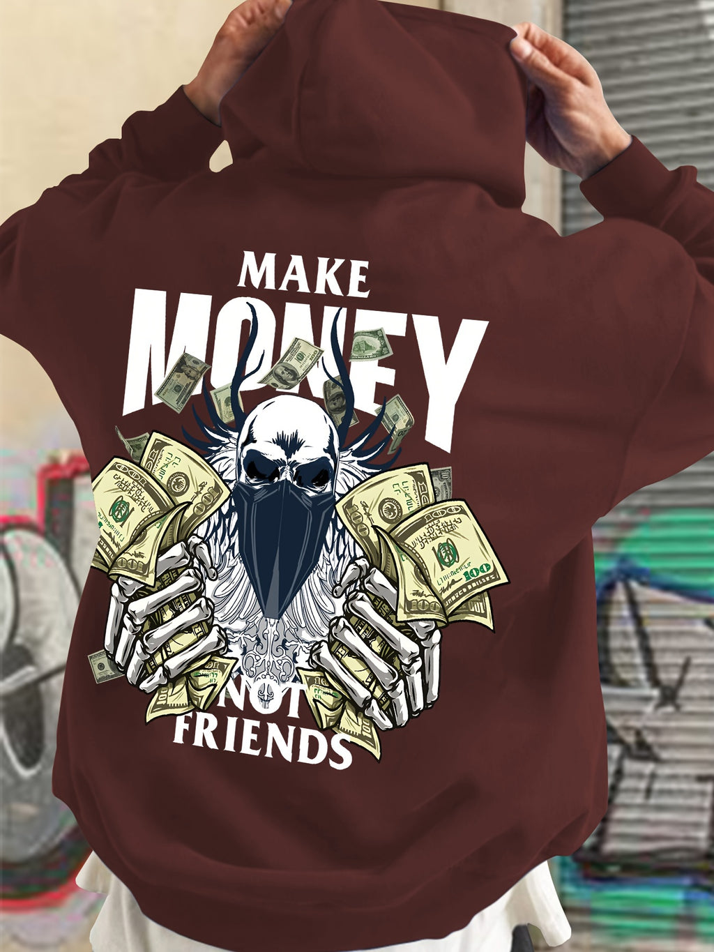 Casual Long Sleeve Hoodies Pullover Sweatshirt, Men's Clothing, For Fall Winter