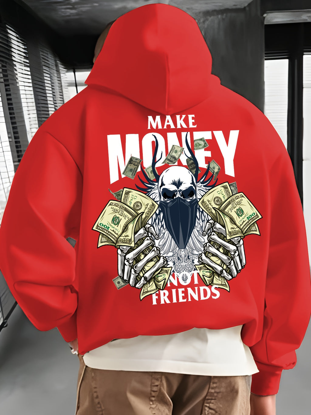 Casual Long Sleeve Hoodies Pullover Sweatshirt, Men's Clothing, For Fall Winter