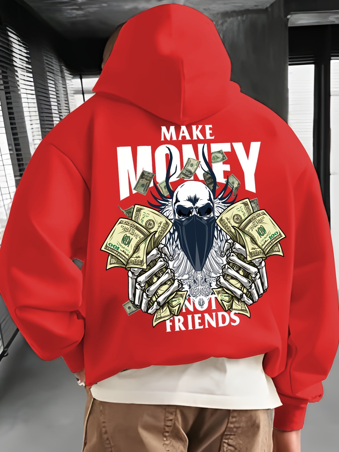 Casual Long Sleeve Hoodies Pullover Sweatshirt, Men's Clothing, For Fall Winter