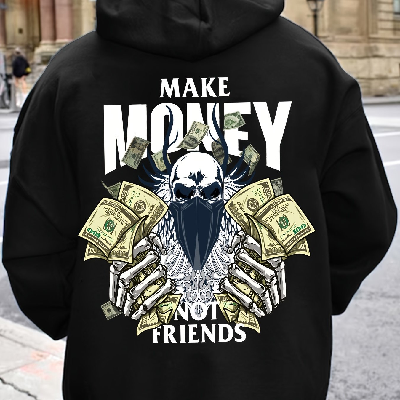 Casual Long Sleeve Hoodies Pullover Sweatshirt, Men's Clothing, For Fall Winter