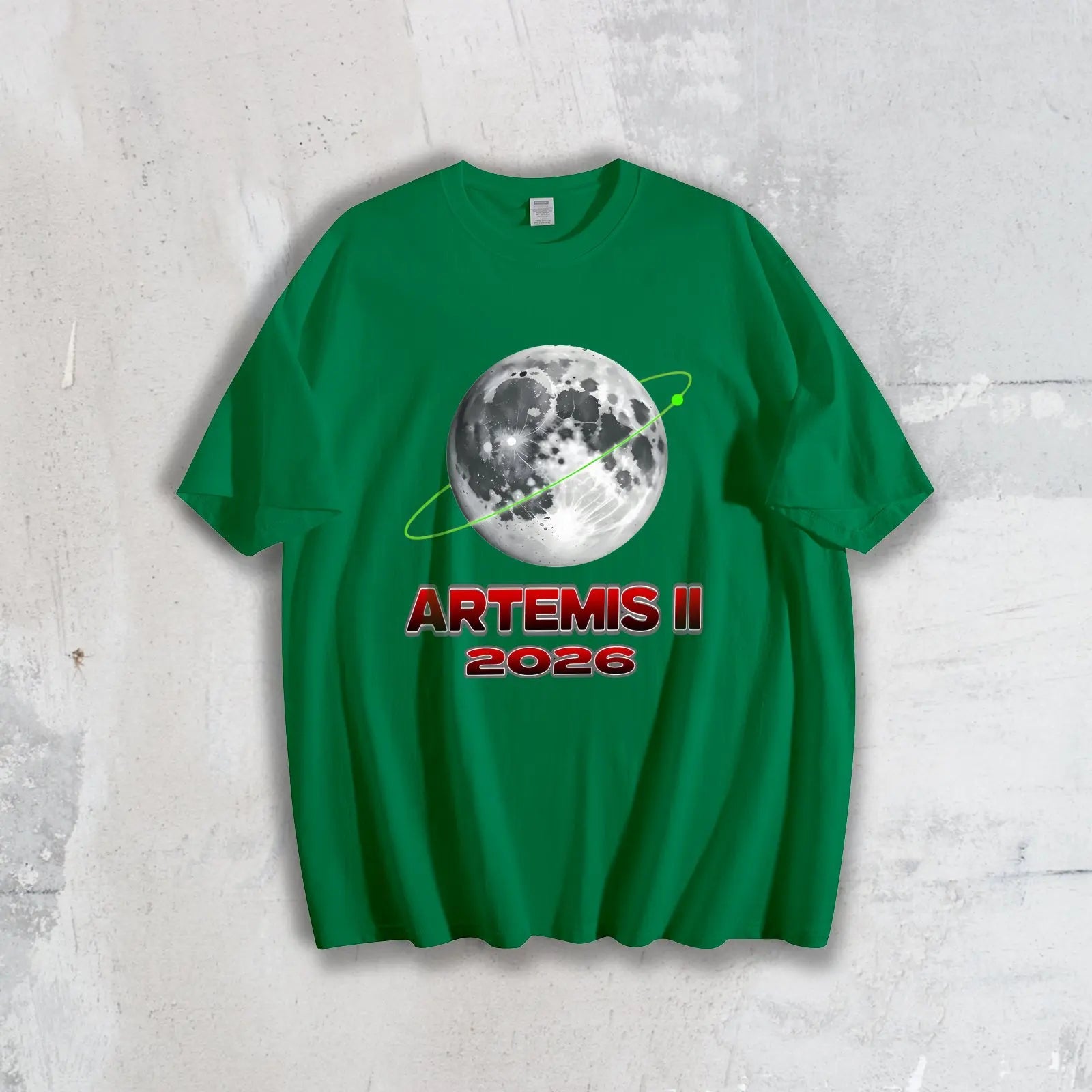 Free Shipping Artemis II 2026 Moon Mission Graphic T-Shirt 100% Pure Cotton Men Casual Crew Neck Short Sleeve Streetwear Tops