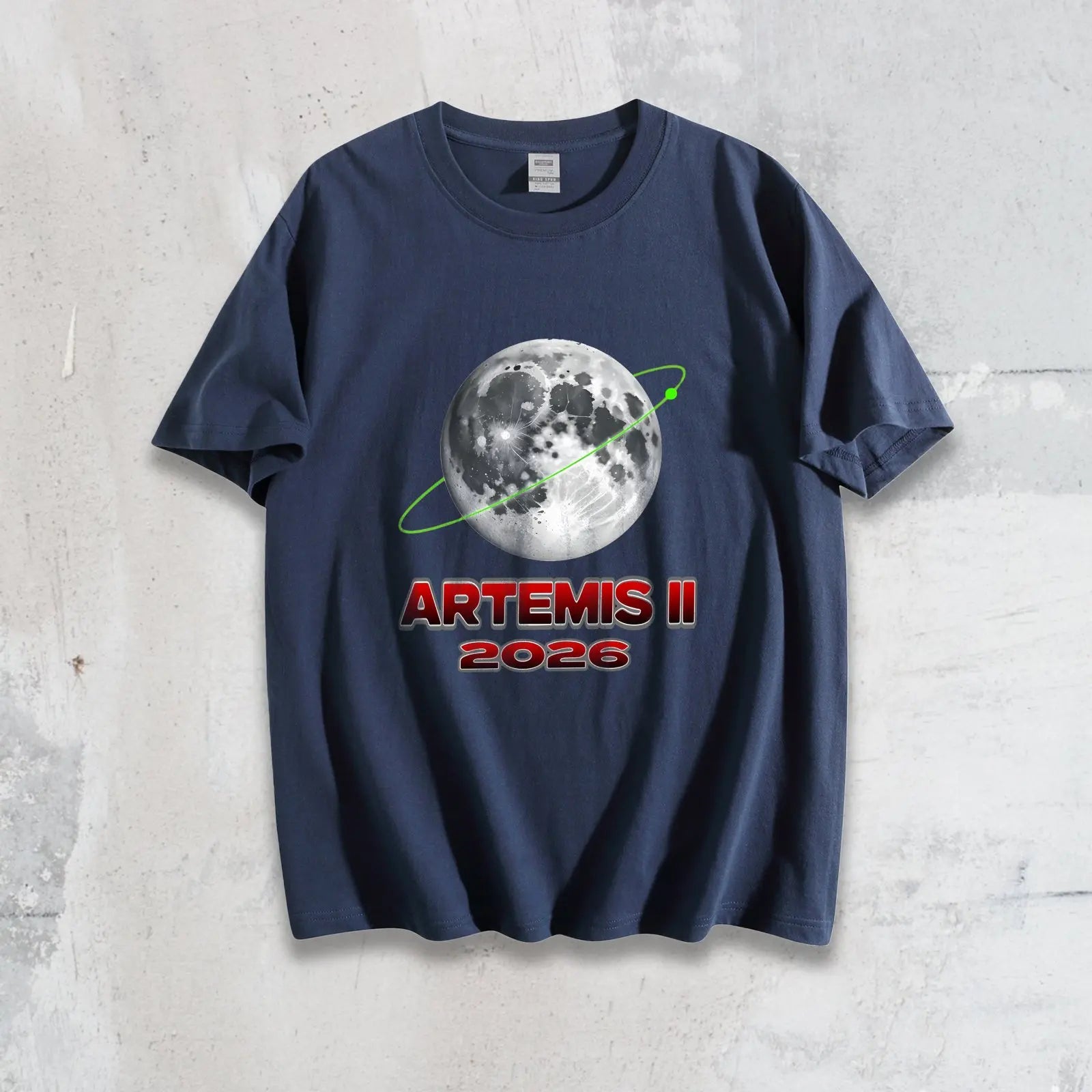 Free Shipping Artemis II 2026 Moon Mission Graphic T-Shirt 100% Pure Cotton Men Casual Crew Neck Short Sleeve Streetwear Tops