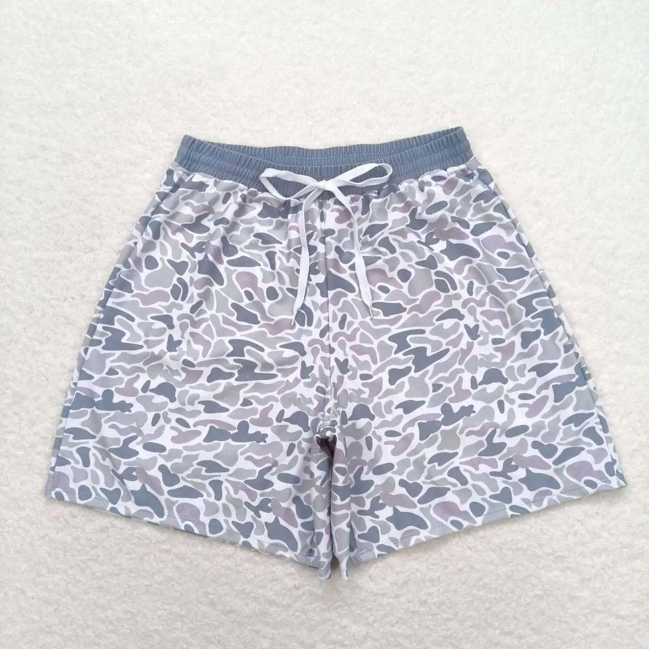 Adult Men Southern Dark Brown Camo Print Trunks Wholesale Boutique Swimming Clothes Low Price Ready to Ship No Moq