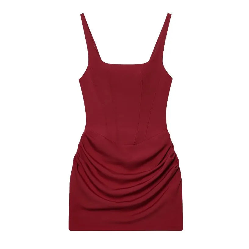 New Women's Sleeveless Hip Hugging Spicy Girl Tie up Short Skirt Source Wholesale