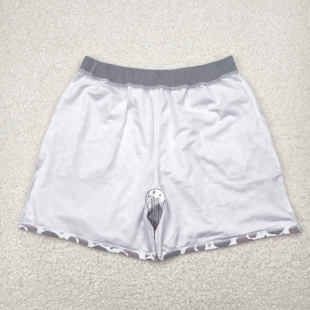 Adult Men Southern Dark Brown Camo Print Trunks Wholesale Boutique Swimming Clothes Low Price Ready to Ship No Moq