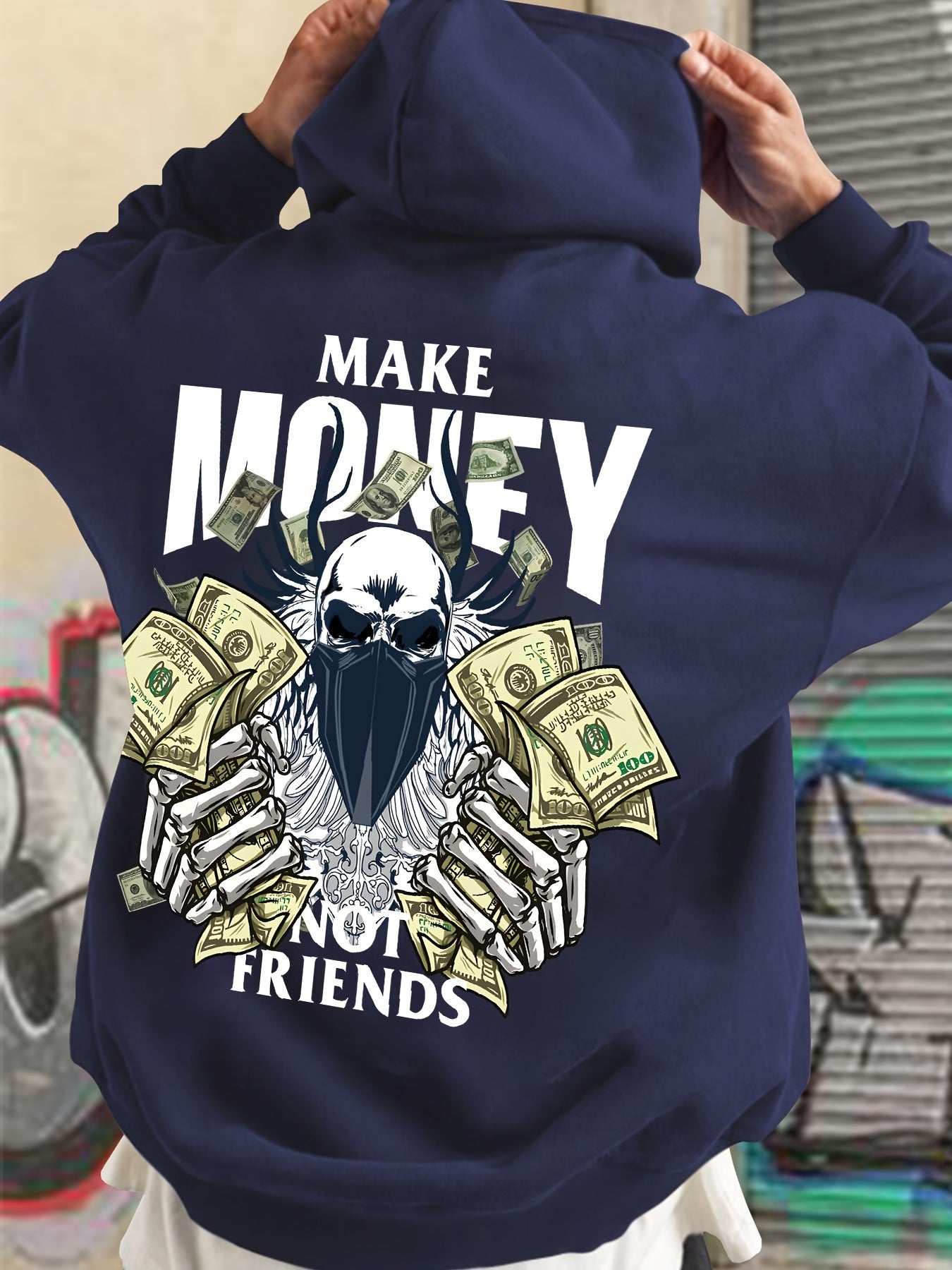 Casual Long Sleeve Hoodies Pullover Sweatshirt, Men's Clothing, For Fall Winter