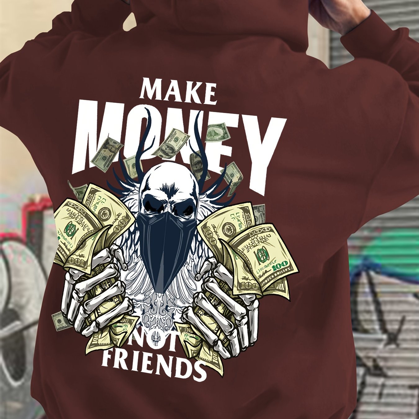 Casual Long Sleeve Hoodies Pullover Sweatshirt, Men's Clothing, For Fall Winter