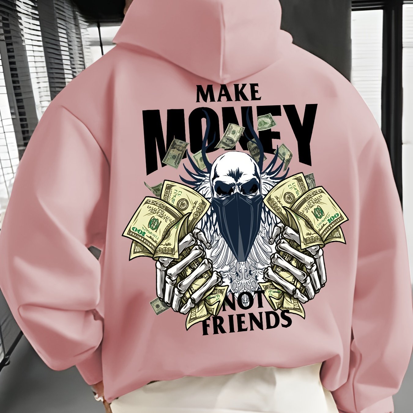 Casual Long Sleeve Hoodies Pullover Sweatshirt, Men's Clothing, For Fall Winter